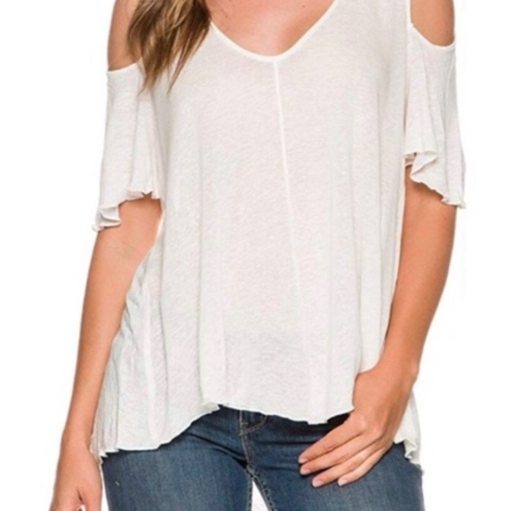 Free People Cold Shoulder Top